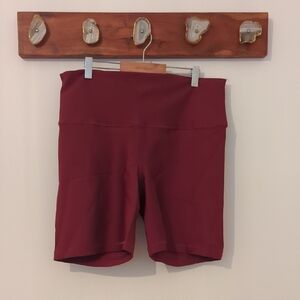 TNA Women's Deep Red Bike Shorts